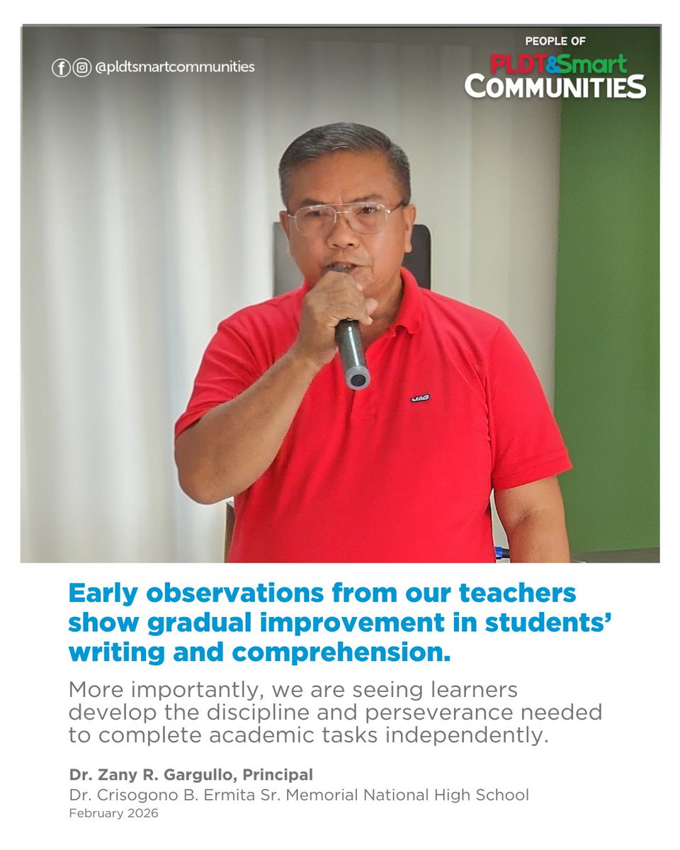 SmartNewsroom's tweet image. Schools in Nasugbu, Batangas, report gains in students’ reading proficiency, numeracy, and overall academic performance after implementing the Central Visayan Institute Foundation-Dynamic Learning Program. 🔗: bit.ly/3NYnmYO #LearnSmart #DLP #PeopleofPLDTSmartCommunities