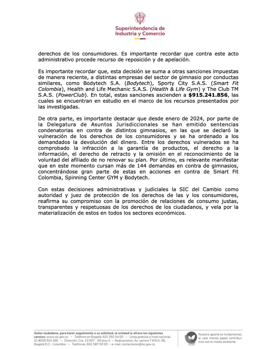 Superintendencia de Industria y Comercio 🇨🇴 tweet media