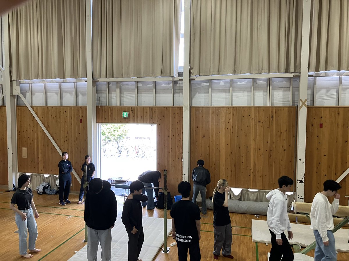 _ibagym's tweet photo. 新歓祭、ありがとうございました！！
多くの方に体操競技の楽しさ、面白さ、運動の懐かしさを感じてもらえたことが何より嬉しいです！
今日来てくださった人も、来れなかった人も、月金土の部活にお待ちしています！
気になった方はDMへ！
#体操競技　#新歓　#春から茨大 https://t.co/TvMKZJIubC