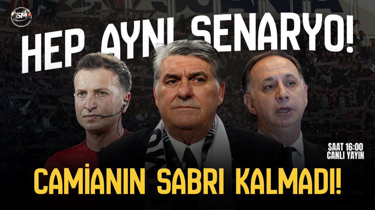 🤔 Belki geç alınmış bir karar… belki de tam zamanı. Artık kendi YouTube kanalımda sık sık yayınlarla karşınızda olacağım.

🦅 İlk canlı yayın bugün! Gündemden düşmemesi gerektiğine inandığım hakem konusunu saat 16:00’da birlikte masaya yatıracağız.

📺 youtube.com/live/viHNqoOuQ…