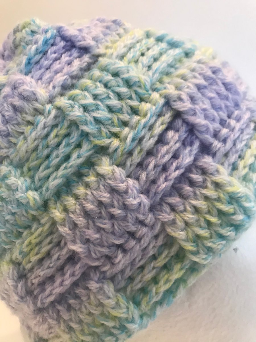 anthonybrighton's tweet image. Lilac \ Aqua Basketweave Beanie - 21" Circumference - anthonybrighton.etsy.com/uk/listing/752…  - #beanie #hat #crochet #handmade #etsy #etsyretwt #ATEtsyRT #Basketweave #anthonybrighton