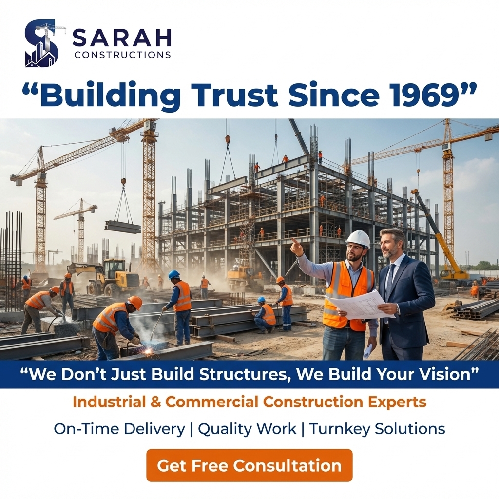 sukhdevkatyal's tweet image. We don’t just build structures we build the future.

Trusted for construction, infrastructure &amp;amp; engineering excellence.

📞 +91 98911 87805
🌐 sarahconstructions.com
#SarahConstructions #BuildingDreams #ModernConstruction #IndiaInfrastructure