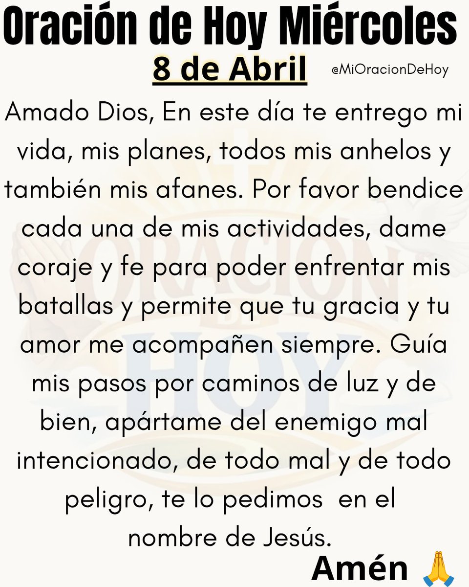 Oración del Día 🙏 tweet media