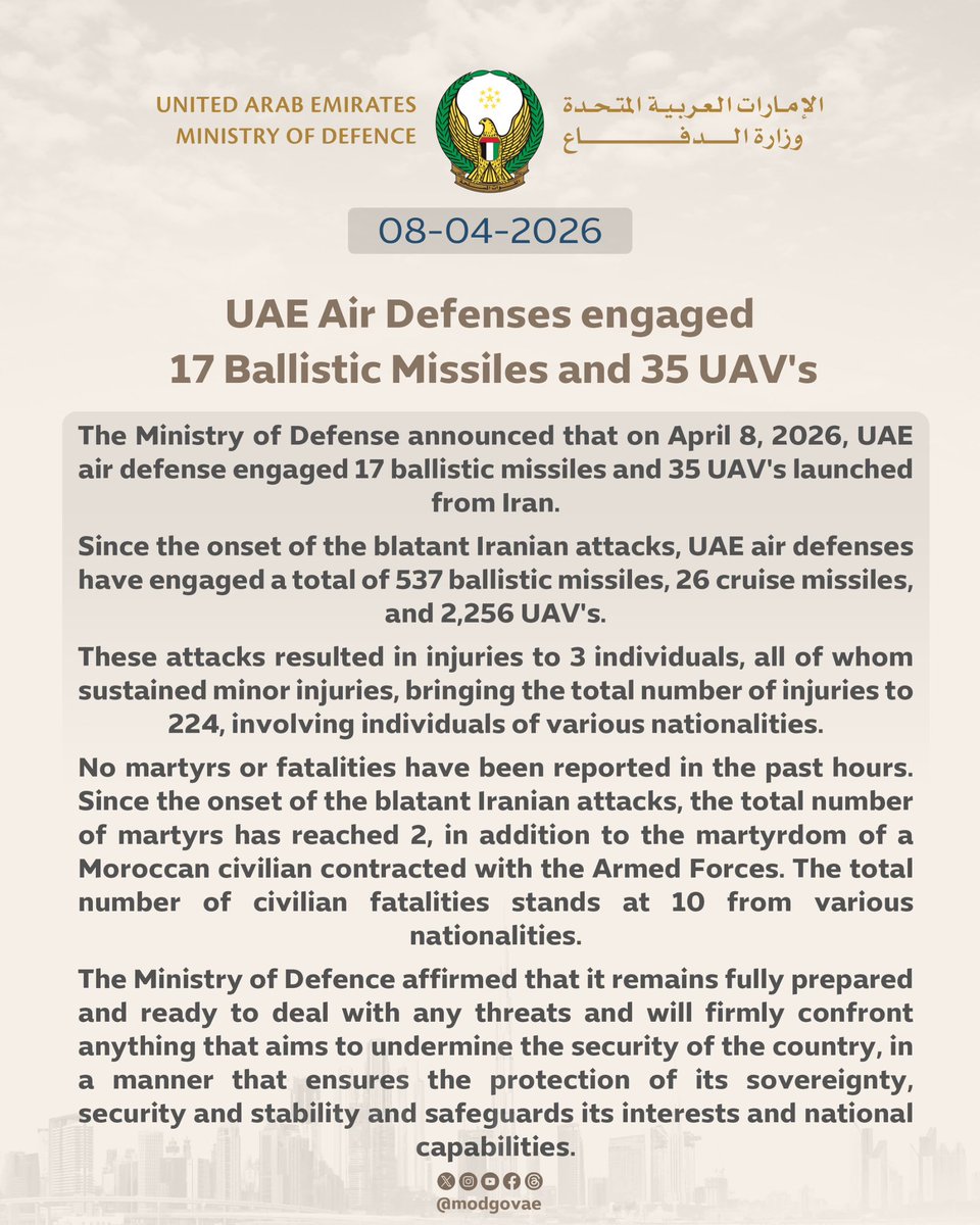 وزارة الدفاع |MOD UAE tweet media