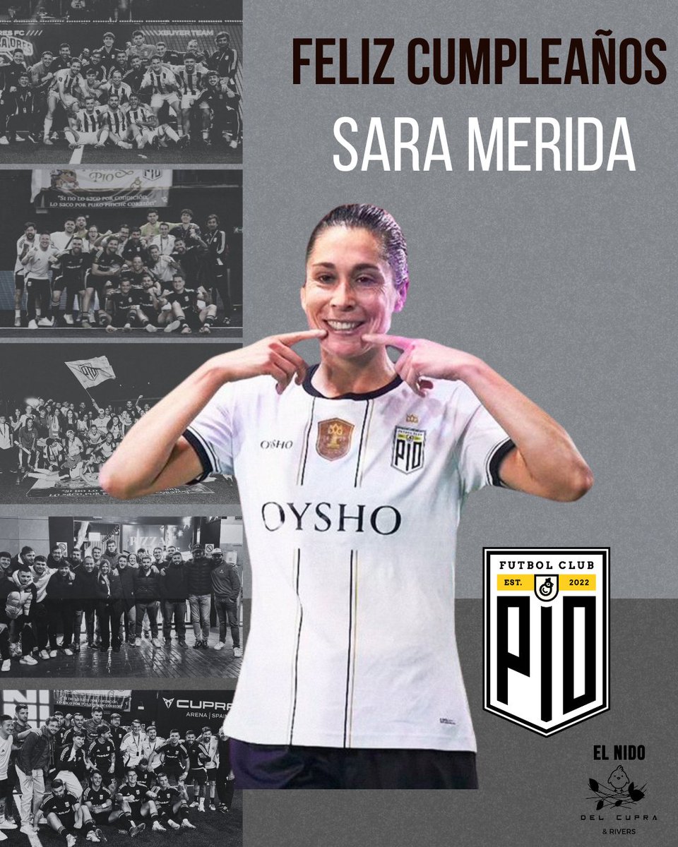 ElNidodelCupra's tweet image. 🤍💛🖤🐥 Desde el nido celebramos a lo grande a nuestra eterna 23, Sara Mérida. 
¡Que tengas un cumpleaños espectacular y sigas volando tan alto como siempre! 🤍💛🖤🐥
Una vez en el nido siempre PIO
@saramerida17 @PIOFCFemenil @samyriveratv
#elnidodelcupra #ppp