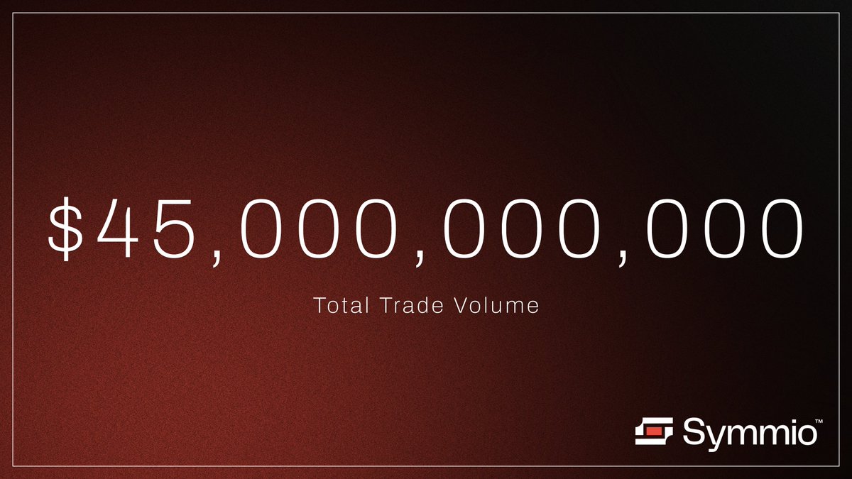 symm_io's tweet photo. Another 5 billion in total trade volume across the Symmio ecosystem in less than 30 days ⚡️

The future of derivatives are intent based and permissionless. https://t.co/OyKqYHo01T