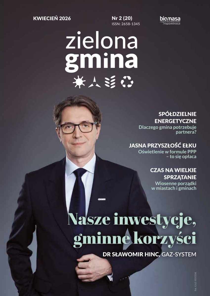 GAZ_SYSTEM's tweet photo. 🗞️ W najnowszym wydaniu magazynu @GminaZielona dr Sławomir #Hinc, prezes #GAZSYSTEM, opowiada o roli biometanu w transformacji energetycznej oraz wzmacnianiu niezależności opartej na lokalnych zasobach.

Mówi również o wsparciu, jakie GAZ-SYSTEM oferuje producentom - zarówno inwestorom prywatnym jak i instalacjom komunalnym.

Podkreśla, że system przesyłowy już dziś jest gotowy, aby przyjmować #biometan, który w przyszłości może stać się filarem nowoczesnego, niskoemisyjnego i bezpiecznego systemu energetycznego. 🔜🌿

Artykuł 👉 https://t.co/PAXA3xUTmb

#Biometan #TransformacjaEnergetyczna