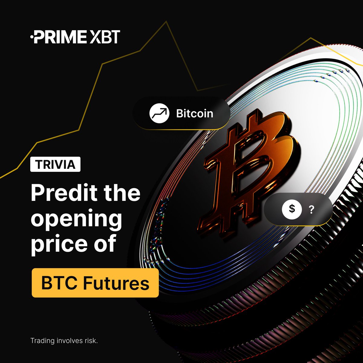 🔮 What's your #BTC prediction? Guess the $BTC Futures opening price for Monday to win!

Rules:
1️⃣ Comment your guess below with your UID
2️⃣ RT, 💙, tag 3 friends
3️⃣ Have a #PrimeXBT account: eng.primexbt.com/42b0dWh

🏆 Winner gets $25
⌛ Contest ends Friday at 23:59 UTC