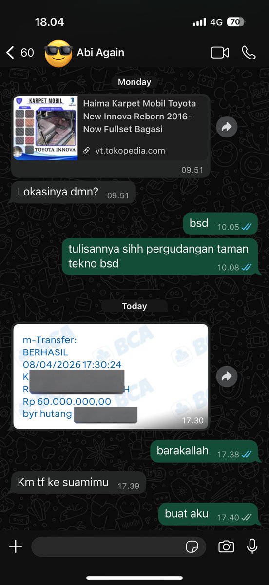 firekookies's tweet photo. ni keknya bapake ngetes suamik w pelit apa ngga deh

minggu kmrn tiba-tiba telfon minjem duit trs skrg dah dibalikin ajaa wkwk https://t.co/OAiEEo5lBK