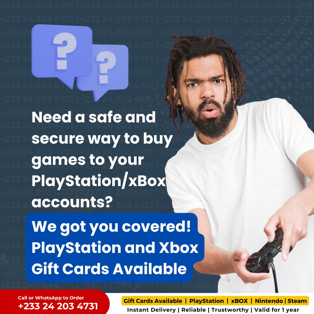 GameGateGh's tweet image. 🔒 Guaranteed &amp;amp; Reliable.
Every code is valid. Every time. GameGate delivers
#giftcard #ghana #gamegategh #playstation #Xbox #ps4 #ps5 #psn #gamer #videogame #gamingplug #GhanaGamers