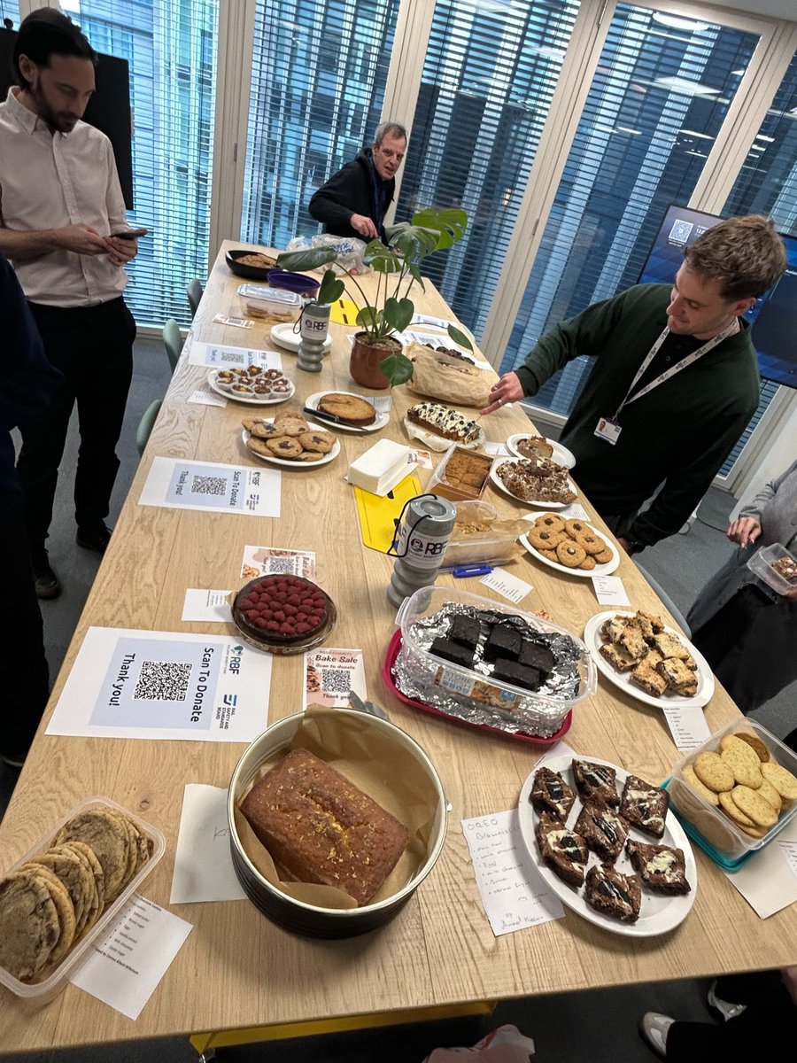 RBF1858's tweet photo. The @RSSB_rail  raised £350 at their bake sale, which will support current and former railway workers in need. A huge thank you to everyone who baked, donated and ate❤️

#RSSB #UKRailIndustry #Charity #BakeSale https://t.co/jouuFMIWuG