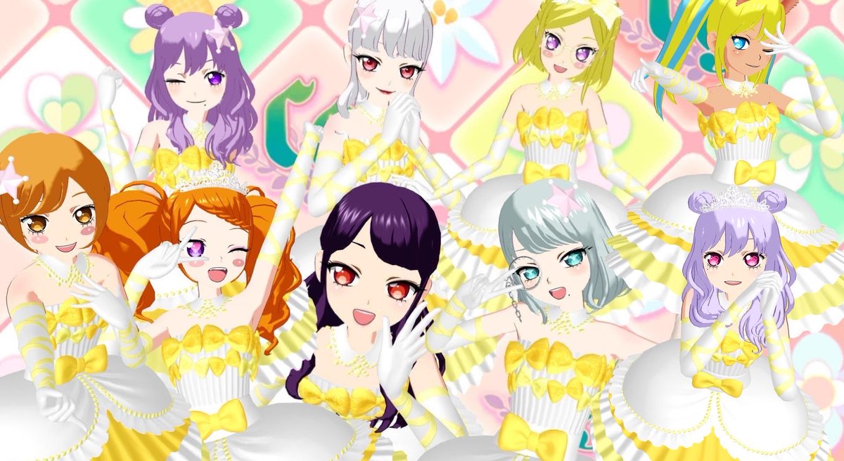 アドパライベント報酬の
パラダイスハニードレスを着ている
フレンドの皆さんと📸💕

各々お似合いのアクセと
ミクコしててとってもキュート♡
