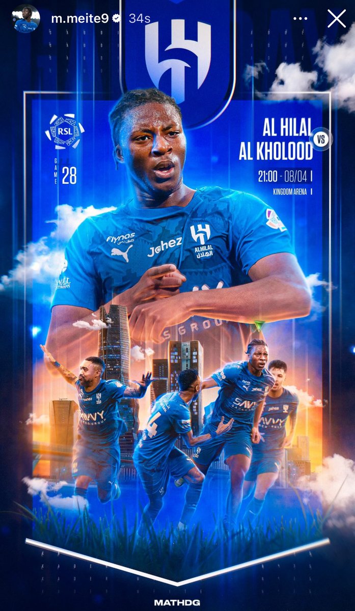 baytAlhilal's tweet photo. 🚨🚨🚨 'قادر ميتي' عَبر (IG):

يوم المُباراة ⚽️💙 https://t.co/Fk6xvHAQhU