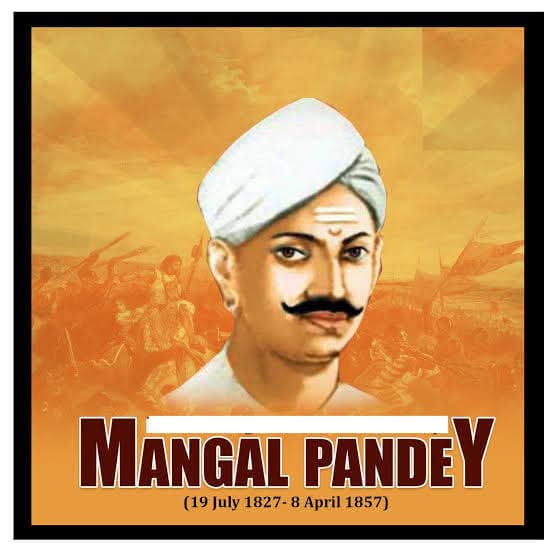 My humble Tribute to freedom figter #MangalPandey on his prayan diwas today who was the leader of India’s First War of Independence against british, Sepoy Mutiny in 1857.

His contribution in India’s independence struggle is immense and noteworthy.

🙏🌺🏵️