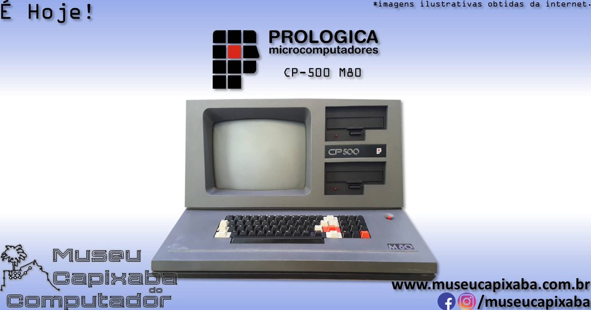 museucapixaba's tweet photo. É hoje! O computador Prológica CP-500 de 1982.
+em https://t.co/qskiwHkHAQ
#MuseuCapixaba #mcc #éhoje #museu #OnThisDay #Prológica #CP500 #JosephBlumenfeld #LeonardoBellonzi #dBASE #FILCRES #TRS80ModelIII #RadioShack #TandyCorporation #TRS80 #WordStar #Z80 #Zilog #Zilog #Z80 https://t.co/qB2NFYhEtX