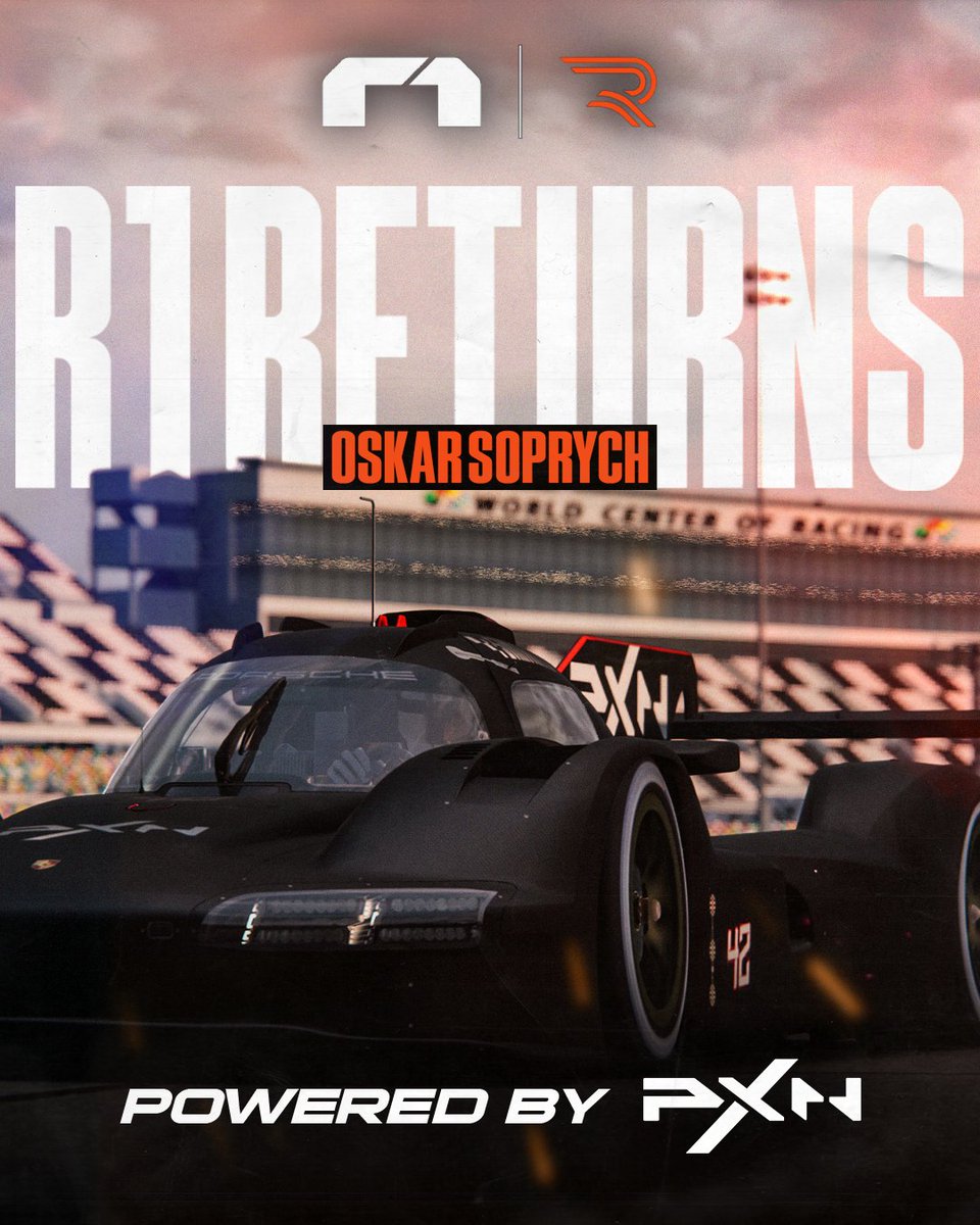 WeDriveSN's tweet photo. Oskar Soprych enters @RENNSPORT_gg  R1 qualifiers. 🏁🔥
New challenge. Time to perform. 👀

#simracing #R1 #PXN https://t.co/S8bZYofN4Q