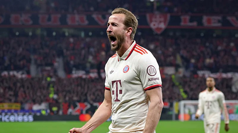 Sid_SZN's tweet photo. Kane has scored AWAY at Emirates, Barcelona, San Siro, BayArena and now in Bernabeu in Crucial UCL ties in the past 3 years.

But he doesn't turn up in big games apparently 😂😂 https://t.co/R3DXuCs1g9