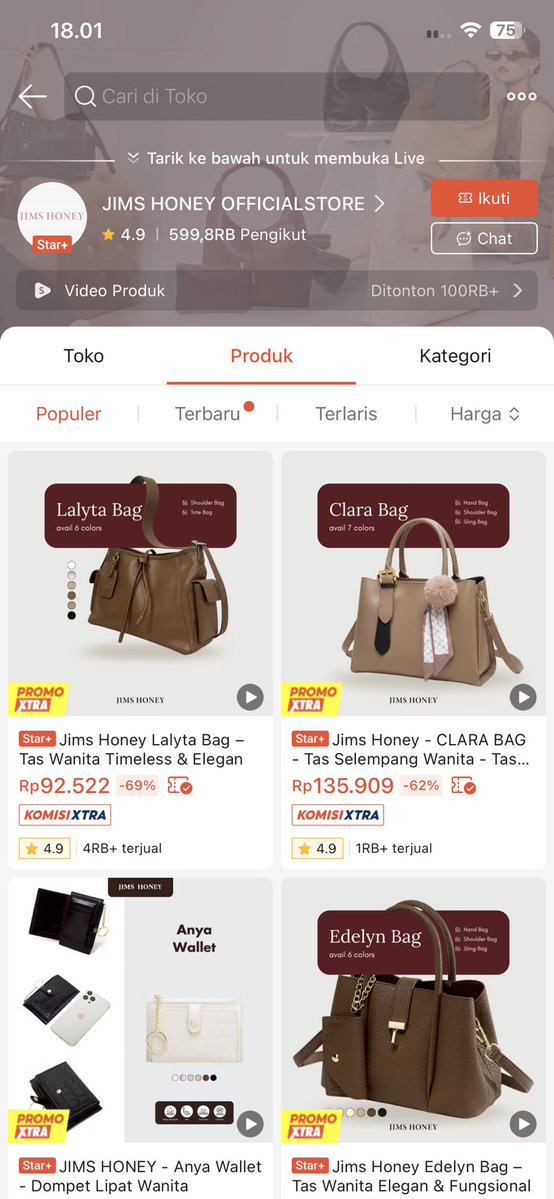 nirwana19866's tweet image. STOP BELI TAS MAHAL DEMI GENGSI ‼️
Banyak brand lokal designnya  elegan &amp;amp; harga jauh lebih terjangkau 

Brand LOKAL yang recommended👇
Les catino
Coraldaisy
Rainsmore 
Yude
Flicka
Kalani
Jims honey 
Berrybenka

Modelnya clean, stylish&amp;amp;vibesnya mahal, Jadi pilih sesuai budget aja
