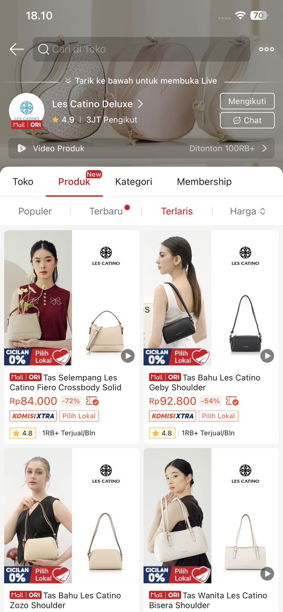 nirwana19866's tweet image. STOP BELI TAS MAHAL DEMI GENGSI ‼️
Banyak brand lokal designnya  elegan &amp;amp; harga jauh lebih terjangkau 

Brand LOKAL yang recommended👇
Les catino
Coraldaisy
Rainsmore 
Yude
Flicka
Kalani
Jims honey 
Berrybenka

Modelnya clean, stylish&amp;amp;vibesnya mahal, Jadi pilih sesuai budget aja