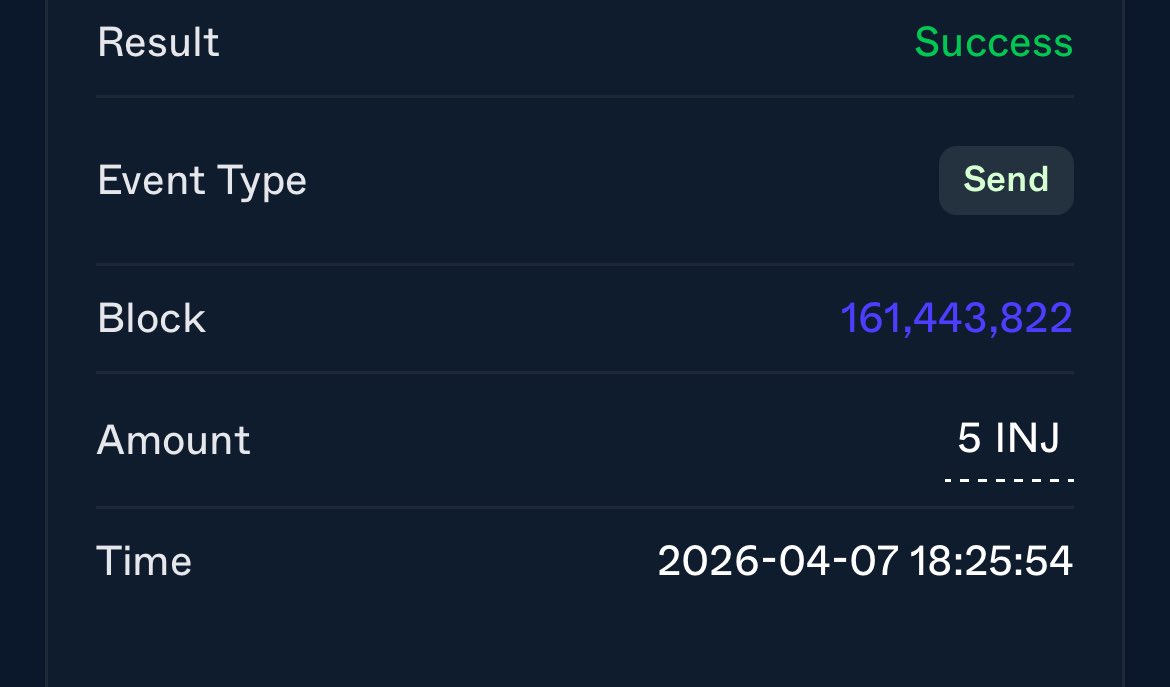 早速　$INJ いただきました！
ステーキングに混ぜちゃおっと♡
わぁい😁