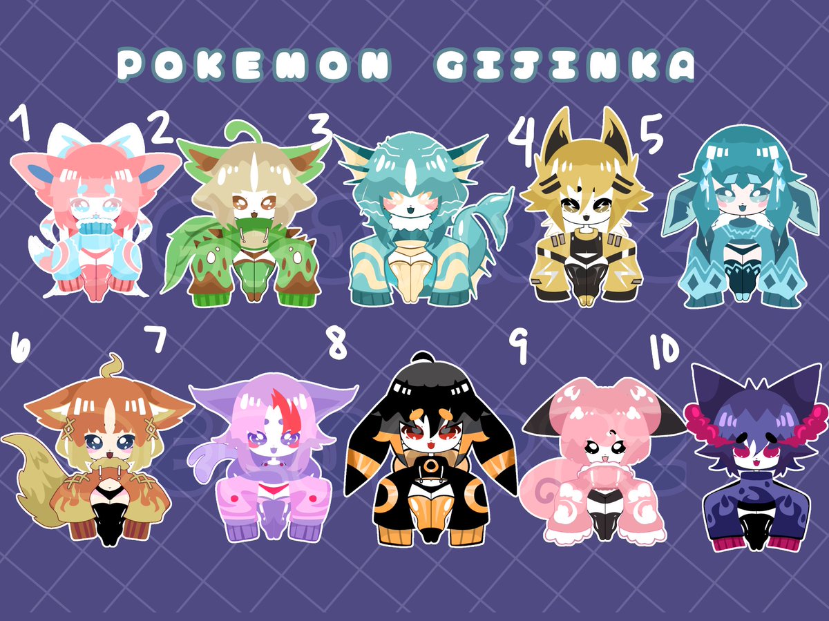 ✨️POKEMON GIJINKA ADOPT✨️

SB $7
MI $1
AB $16 (commercial use)

rules
-usd rate - paypal/gcash/kofi
-will get the adopt with/without bg
-no holds pls
-design by deej art
-24 hours auction 
-can do slight tweaks
-base by Deimos Huichi
#adopt #pokemon