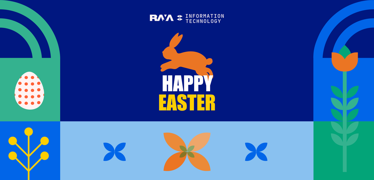 raya_it's tweet image. Raya Information Technology wishes you a joyful Easter filled with success, growth, and brighter days ahead.

Happy Easter to you and your loved ones.

#RayaIT #HappyEaster #Easter2026 #SeasonGreetings #Celebration #Joy #Growth #Success #SpringVibes #TogetherWeGrow