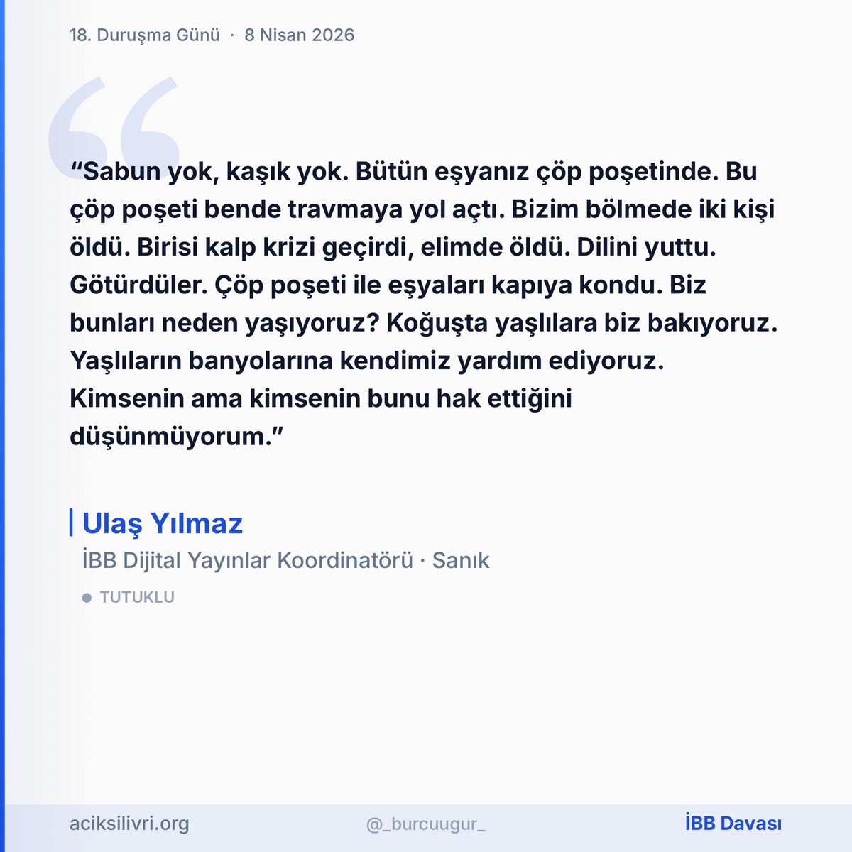 Çöp poşeti. aciksilivri.org <a href="/aciksilivri/">Açık Silivri</a> Kaynak: @_burcuugur_