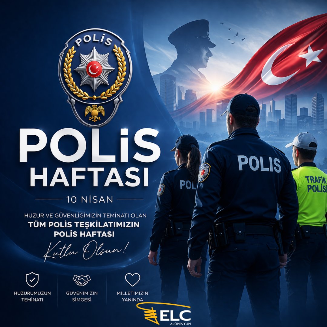 Elcaluminium's tweet photo. Türk Polis Teşkilatı’nın kuruluş yıl dönümü ve Polis Haftası kutlu olsun.
Tüm emniyet mensuplarımıza teşekkür ederiz. https://t.co/I5aVOqBP0H