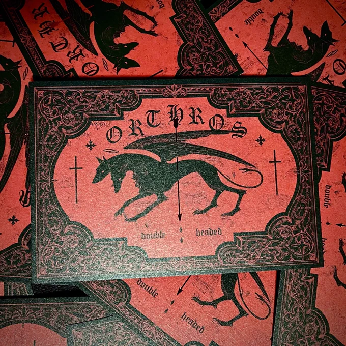 †ORTHROS† SPOOKY HOUSE どちらも箔押しポストカードです 4月12日の #ZINEフェス大阪 に持って行きます