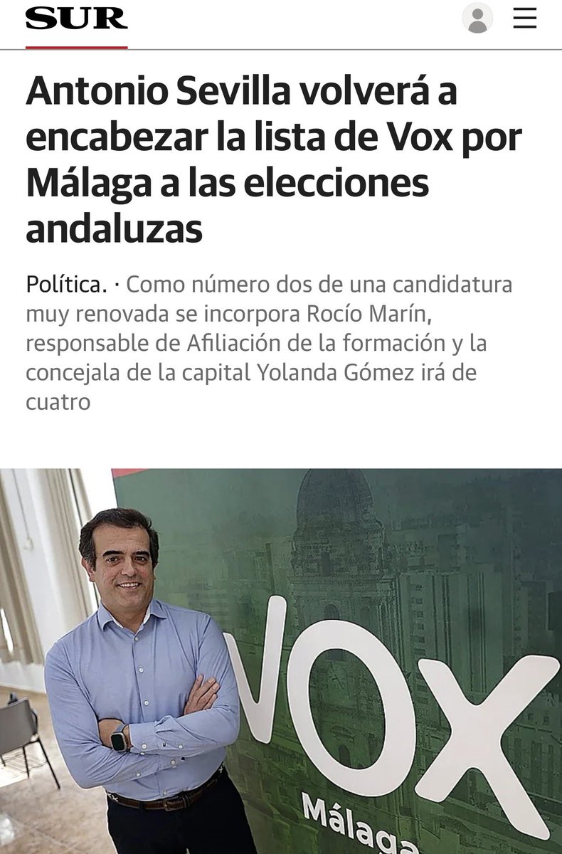 vox_malaga's tweet photo. ‼️ En @vox_malaga estamos preparados para acabar con décadas de políticas populares y socialistas que han llevado a los malagueños a sufrir una pesadilla para acceder a una vivienda digna o para ser atendidos en los hospitales.

¡Vamos a por todas!

🗞️ https://t.co/9ac7wxIxeB https://t.co/Ld4j7XLAqy