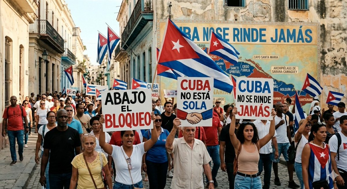 Cuba se mantiene firme y soberana. A pesar de los desafíos y las presiones externas, la dignidad de su pueblo no se negocia. La historia demuestra que la resistencia es el camino hacia la verdadera independencia. #CubaFirme 
<a href="/BasseBmc/">Bmc Basse Gambia</a>