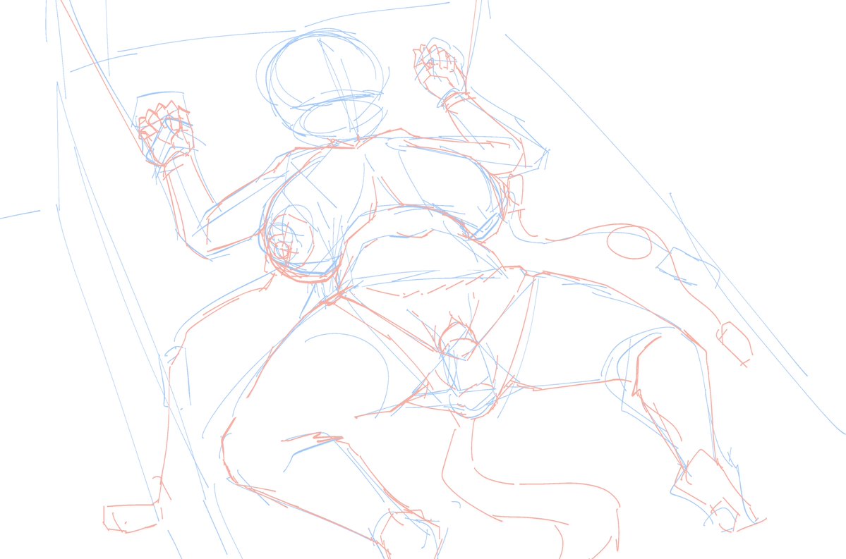 今日の支援サイト用エロ落書きのラフ 