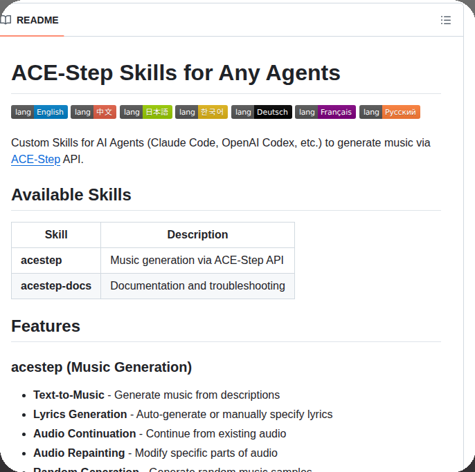 tom_doerr's tweet image. Music generation skills for AI agents

github.com/ace-step/ace-s…