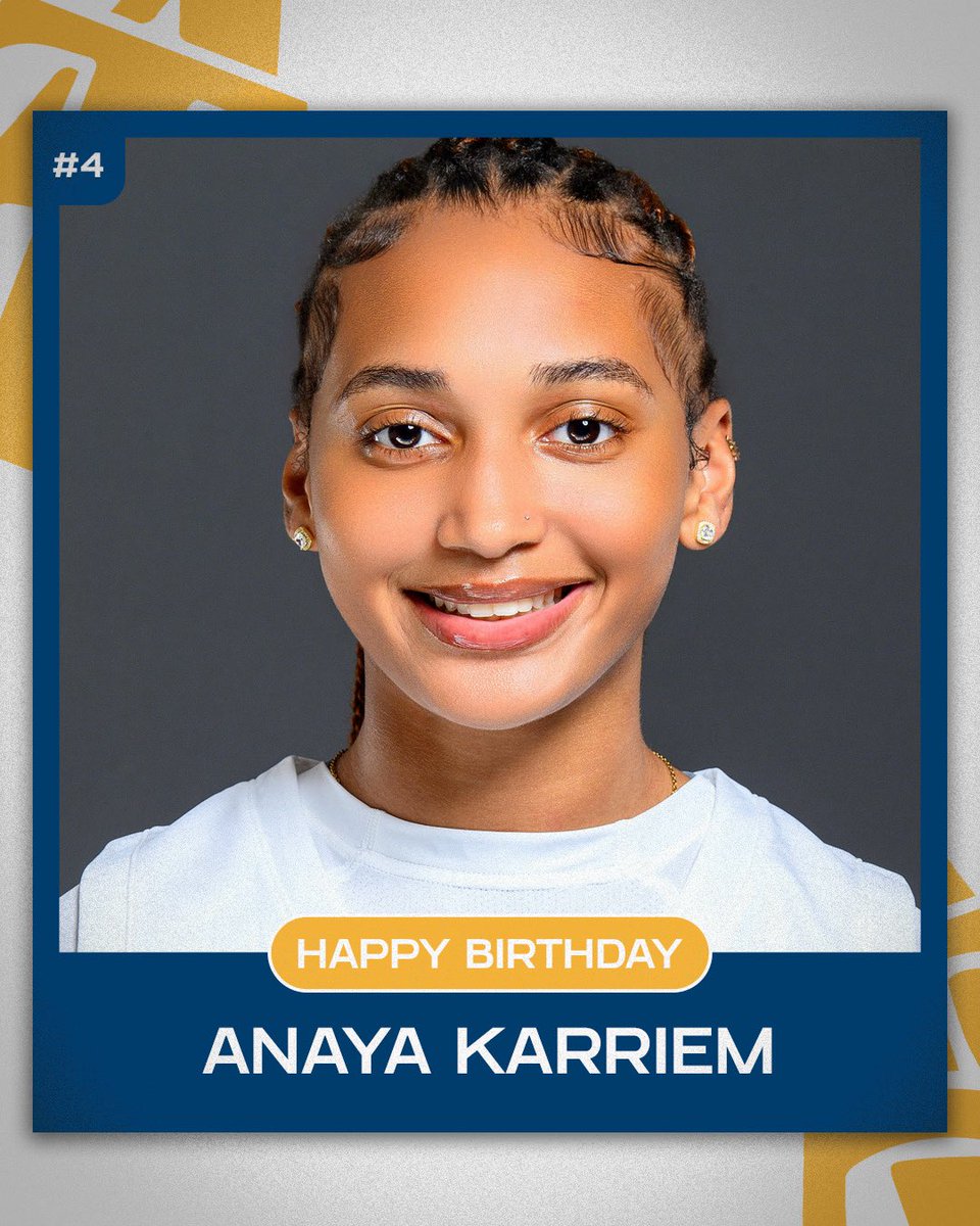 LadyAggieBall's tweet photo. Help us wish a Happy Birthday to freshman post, Anaya Karriem @anaya_karriem Have a fantastic day!🥳🎉🎂

#AggieWBB💙💛 #Commit2Grit #LevelUp #WeAboveMe #BeUncommon https://t.co/mMeoa62EMi