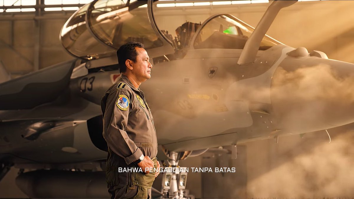 Jatosint's tweet photo. 🇮🇩🇫🇷 Rafale featured and became one of the highlights in the Indonesian Air Force @_TNIAU newly released 80th anniversary video https://t.co/jzgwfgXUQr