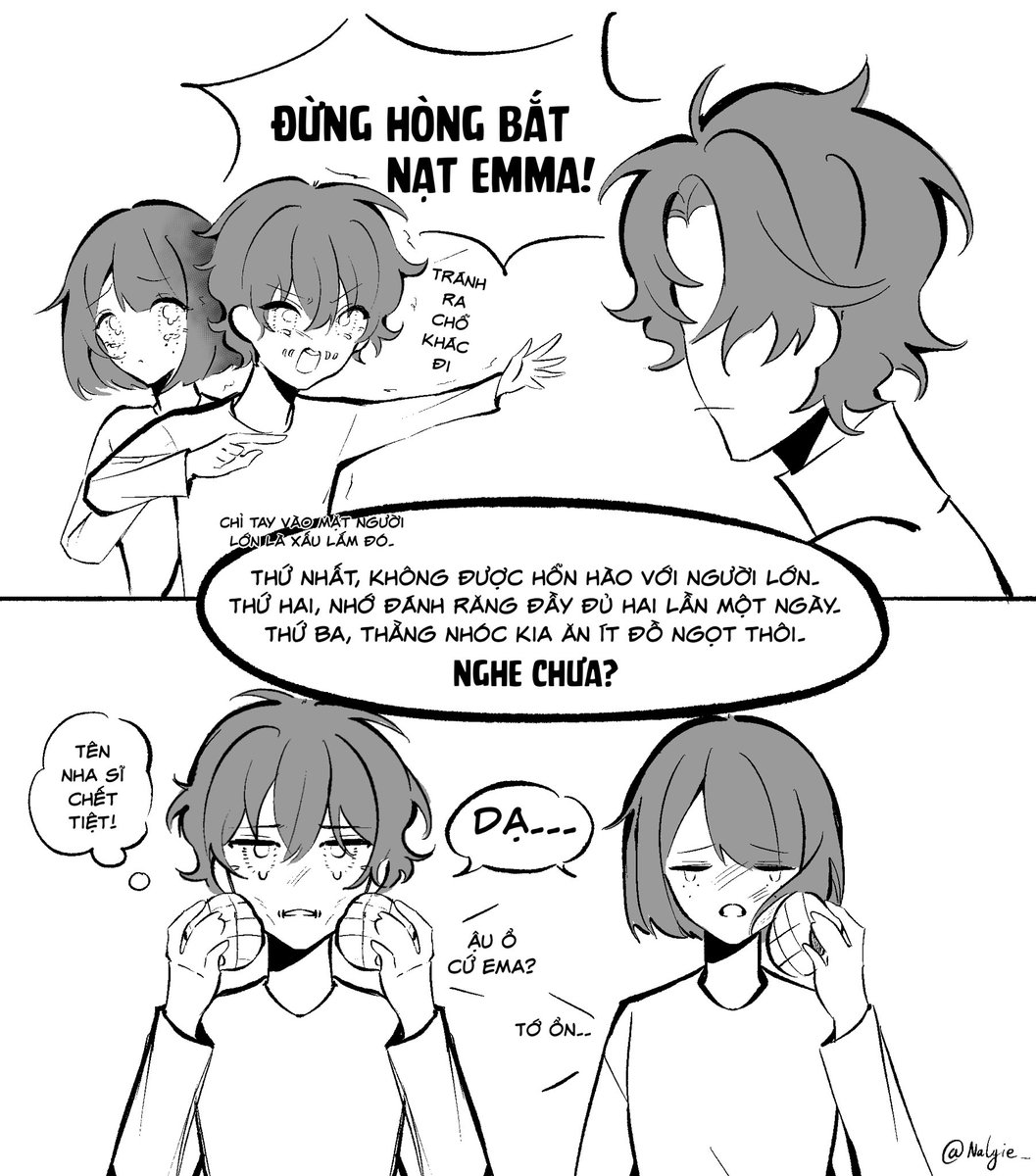 nalyie_'s tweet photo. A dentist is arriving at the Manor.
Little Emma and Naib.

#傭庭 #NaibEmma #ナワエマ #IdentityV https://t.co/lnBqImvCqa
