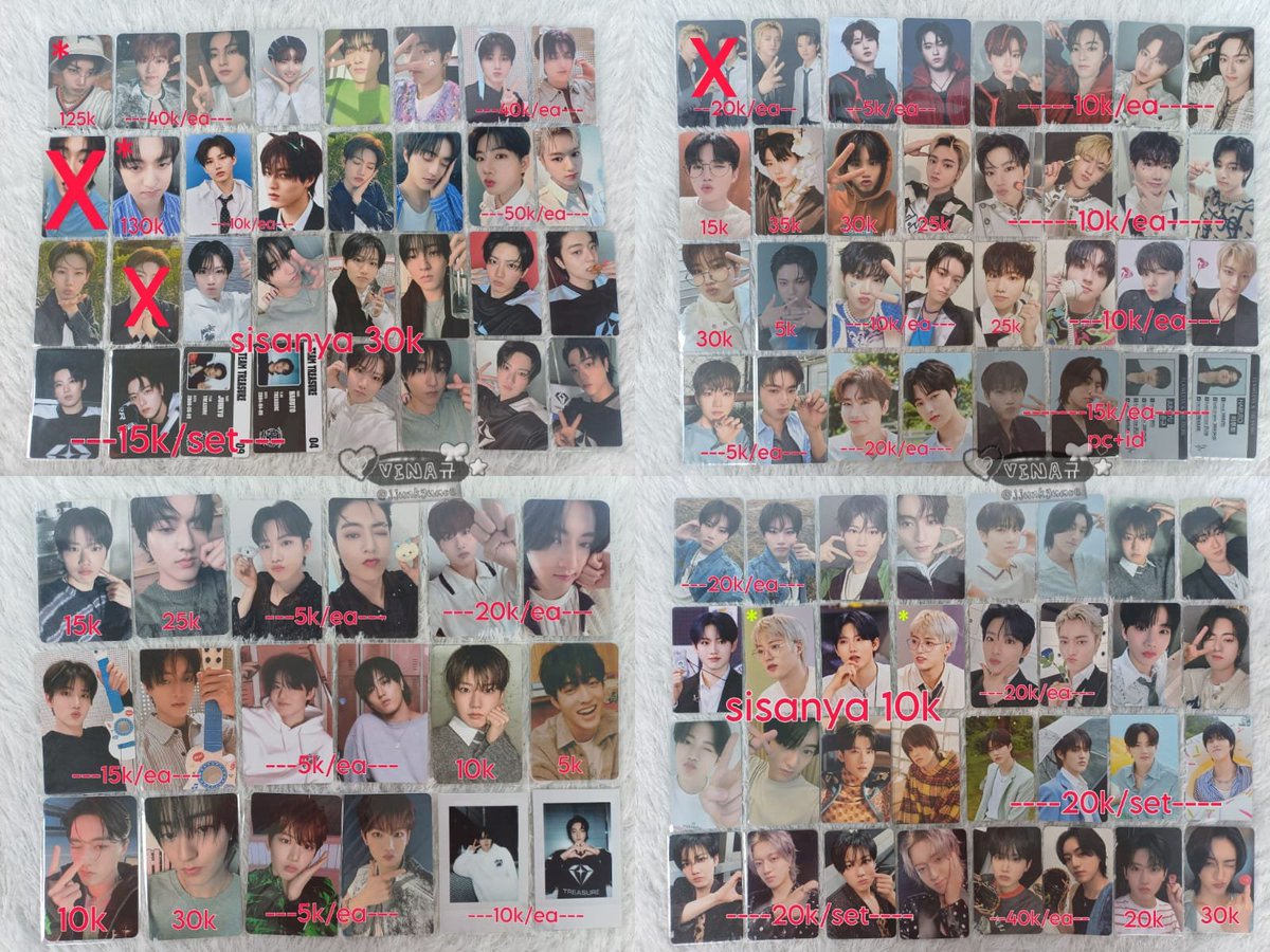 WTS // want to sell aab Treasure (mostly junkyu haruto)

🏠jakbar

please read TNC below‼️

mention after dm yaa

tags; wts album photobook digipack photocard pc truz funny treasure