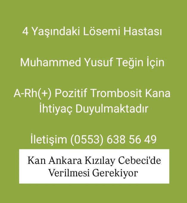 Ankara A rh (+) şunu paylaşalım dostlar