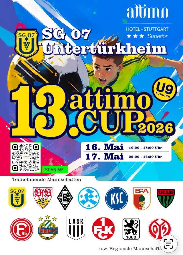 attimoHotel's tweet photo. Der Wettbewerb startet schon am 1. Mai mit einem Qualifikationsturnier, bei dem 24 Teams an den Start gehen!⚽🔥
Die beiden Finalisten sichern sich ihren Platz beim 13. attimo-Cup! 🏆

Hier gibt’s ein paar schöne Rückblicke vom attimo-Cup 2025 aus dem letzten Jahr📸 https://t.co/X1UqlwCwb1