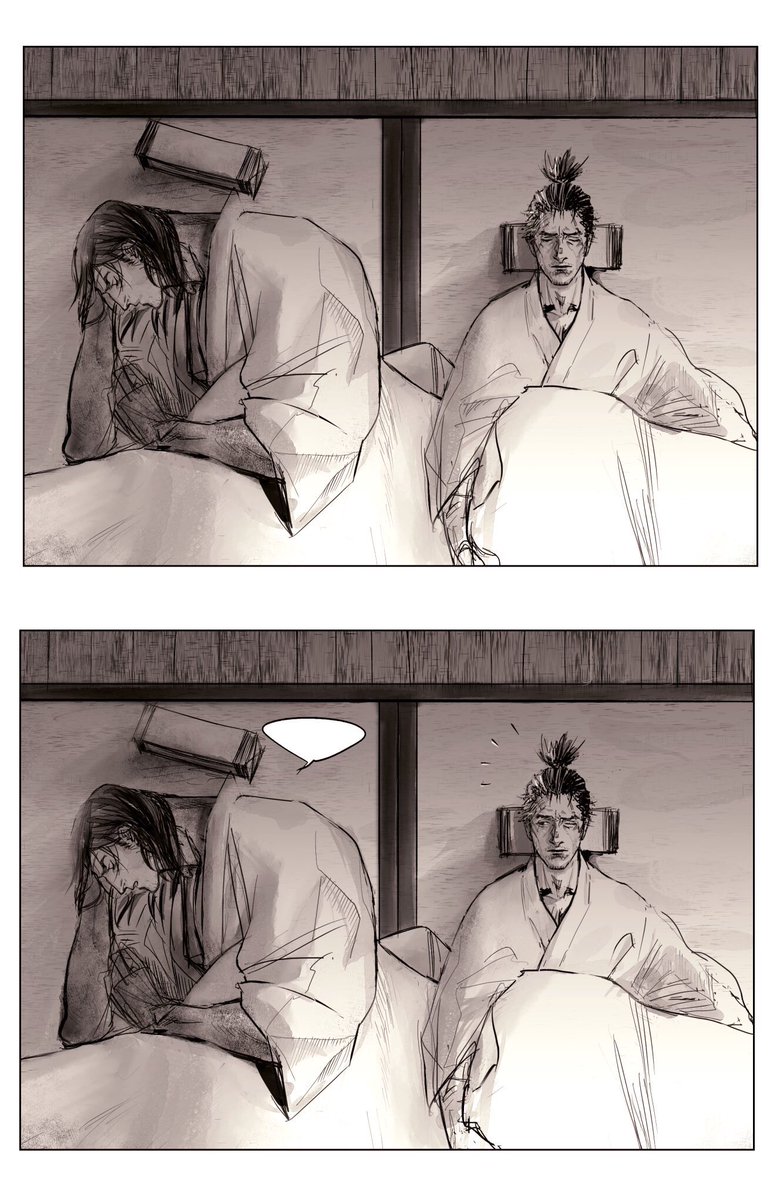 jandro_amu's tweet image. 今見るとだいぶ解釈違いだけど可愛いので再UP
同衾する🐺と🏹