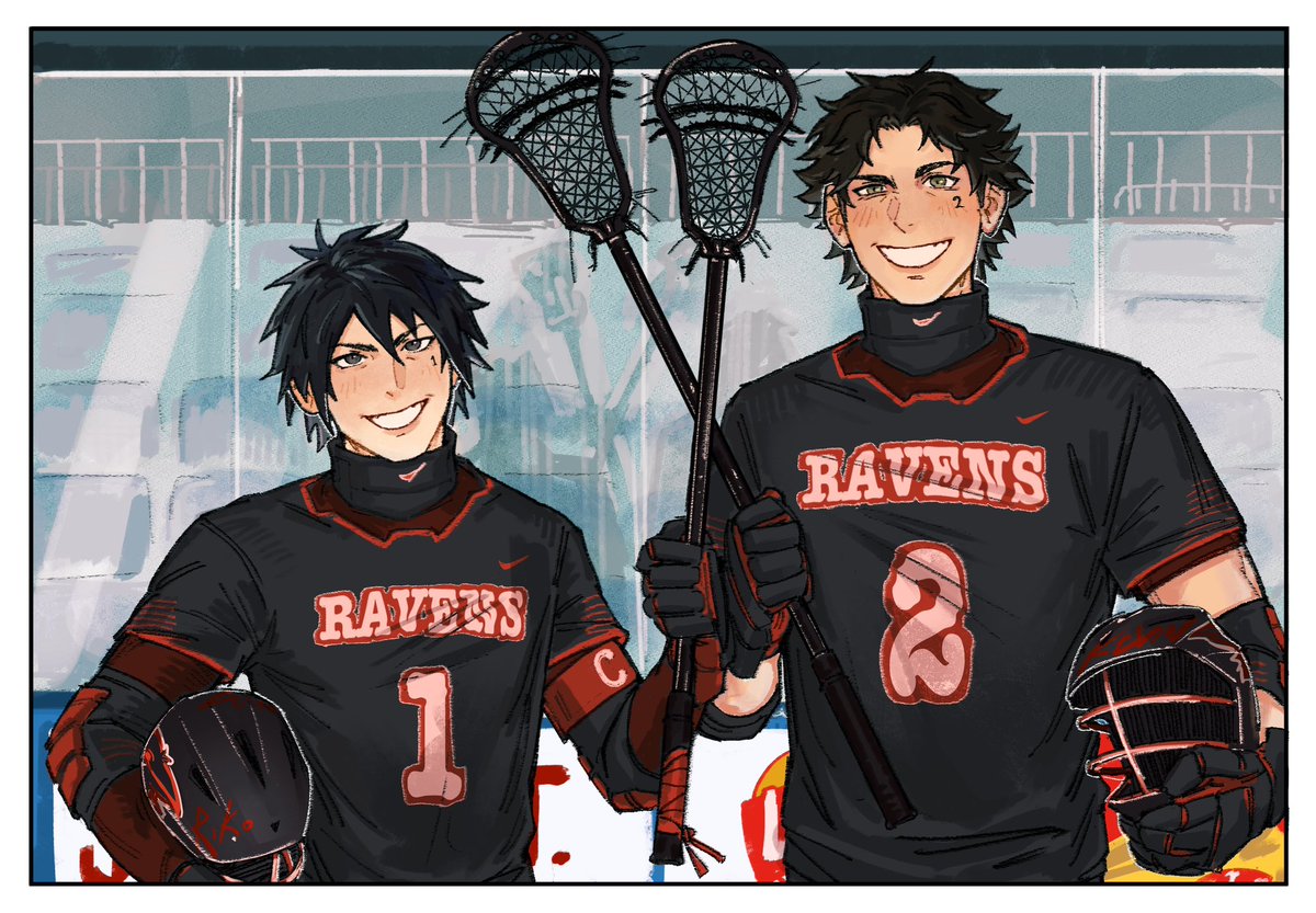 naturecalls111's tweet image. Kevin and Riko, the ultimate exy ikemen for #aftgbinderzine♟️👑✨