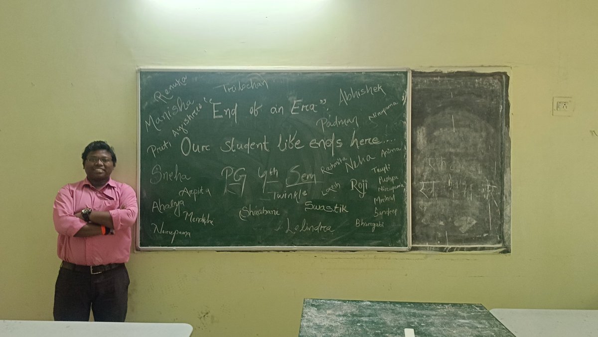 Sandeep_Jamuda's tweet image. Withholding all the Sweet Memories of my Class set to Fly for another beginning 🥹🦅🙂

GACSNG
Last Class Diary Batch 2024-2026

#studentlife #classroom #finalclass #classes #classlife #pgstudents #pglife #postgraduation #politicalscience #gacsng #gcsng #sngdiary #sng