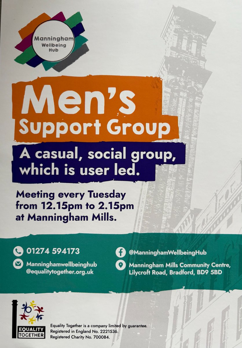 HoliBreakPlus's tweet photo. Men's Group, every Tuesday, here at Manningham Mills. https://t.co/AJacZdTvUp
