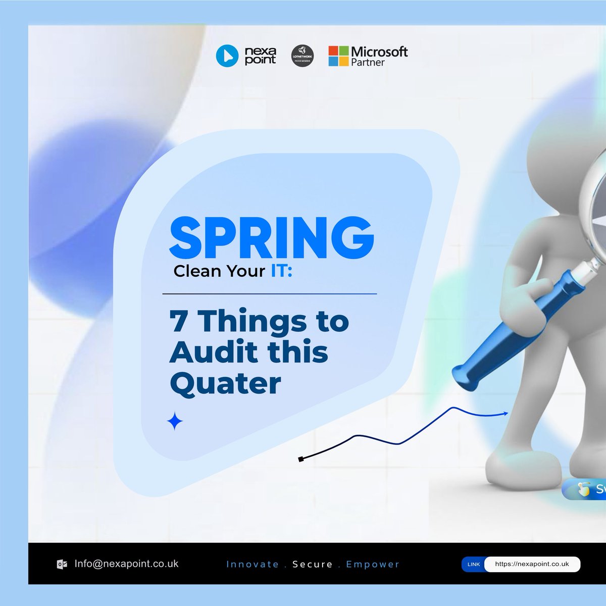Nexapoint_'s tweet photo. Behind every smooth-running business is an IT structure that’s been reviewed, refined, and aligned with growth goals. If it’s been a while since you last checked in, this is your sign.

#nexapoint #itsupport #springcleaning #businessefficiency #itstrategy https://t.co/jNItrRjWjT