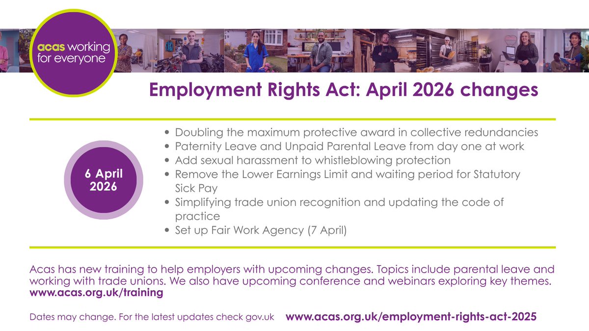 acasorguk's tweet image. New employment rights take effect from 6 April, bringing important updates for employers.

For more details, catch up on our webinar recording. 🔗 register.gotowebinar.com/recording/7196…

#EmploymentRightsAct #EmploymentLaw #HR #Policy
