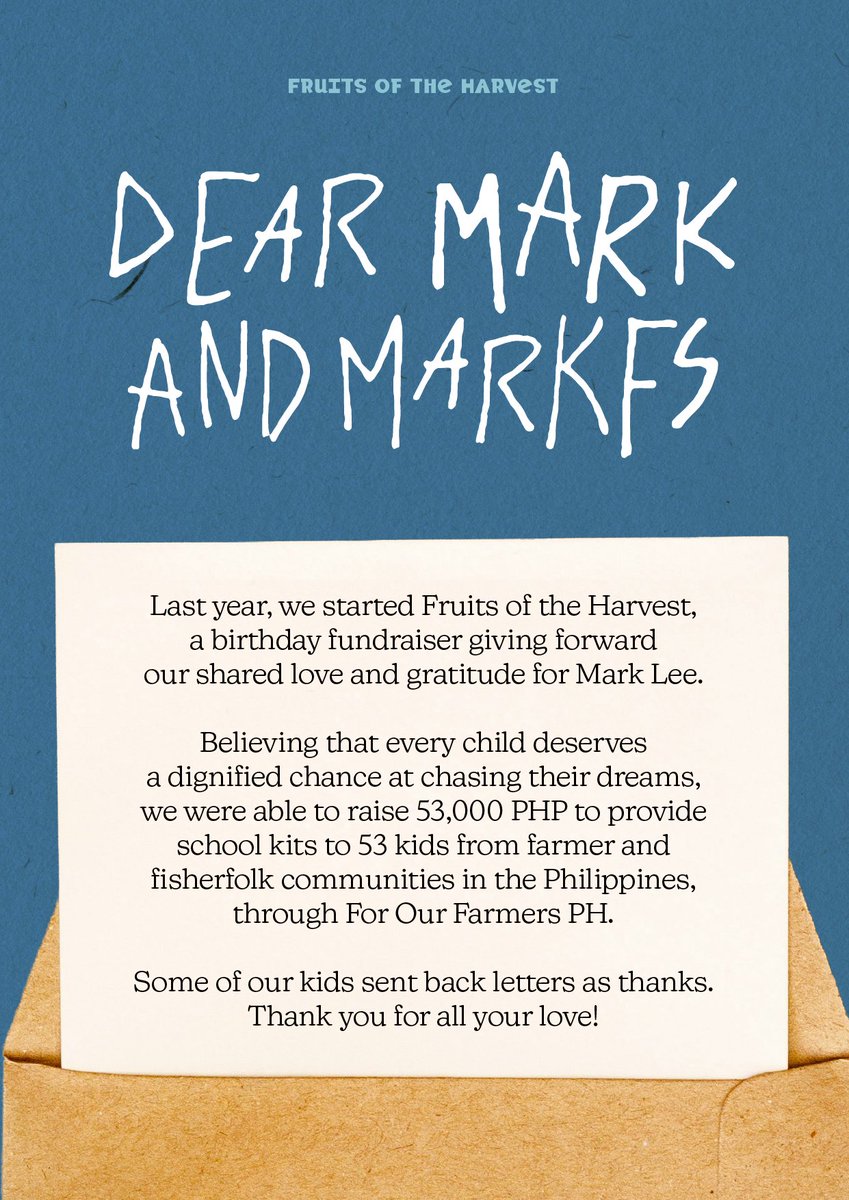 Fruits of The Harvest - Mark Lee Fanproject 2025 tweet media