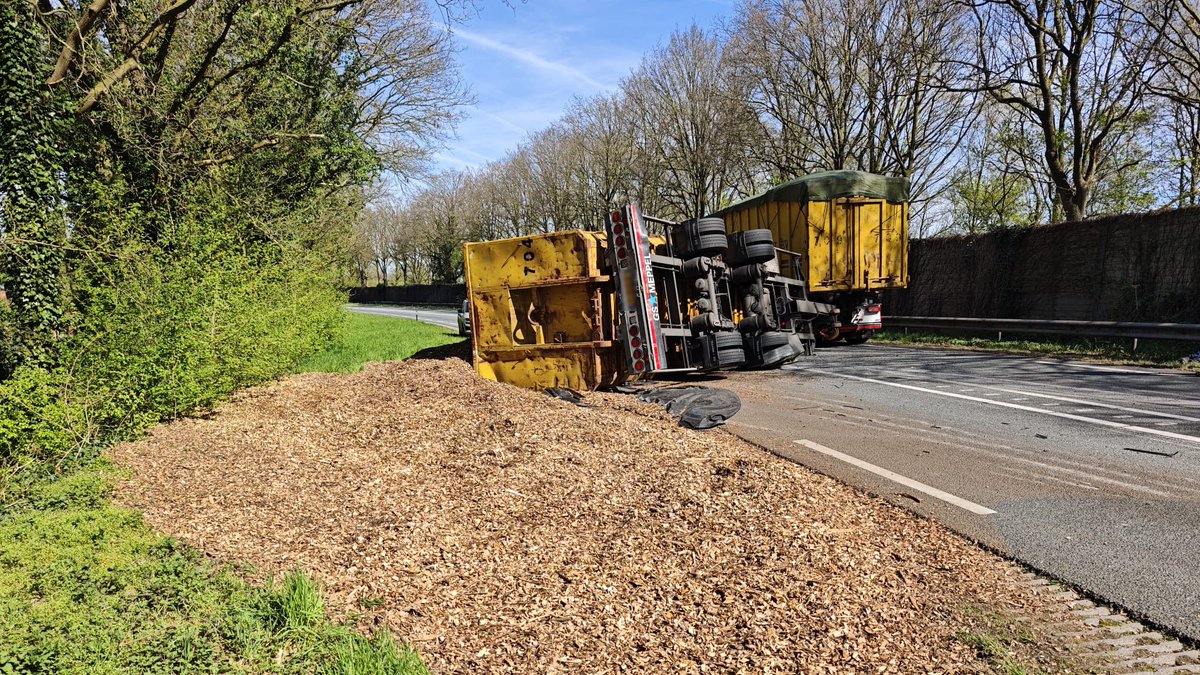 112 melding N18 afgesloten bij Groenlo door bergingswerkzaamheden
