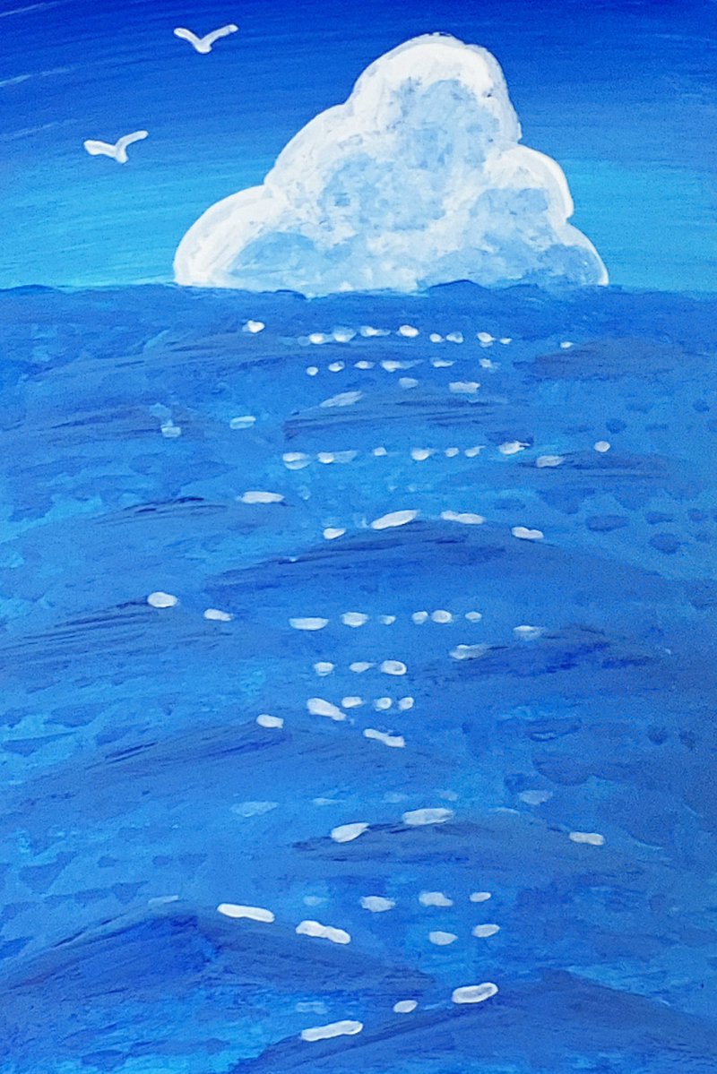 夏の海

今から待ち遠しいですね✨

#アナログ画 
#絵描きさんと繋がりたい