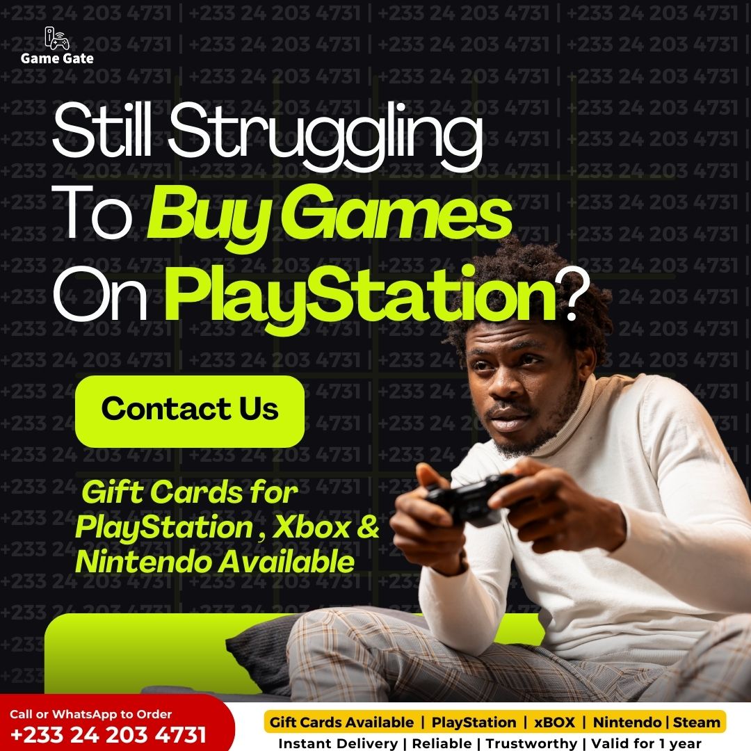 GameGateGh's tweet image. 🏆 5+ Years of Gaming Trust.
Your go-to source for genuine gift cards
#giftcard #ghana #gamegategh #playstation #Xbox #ps4 #ps5 #psn #gamer #videogame #gamingplug #GhanaGamers