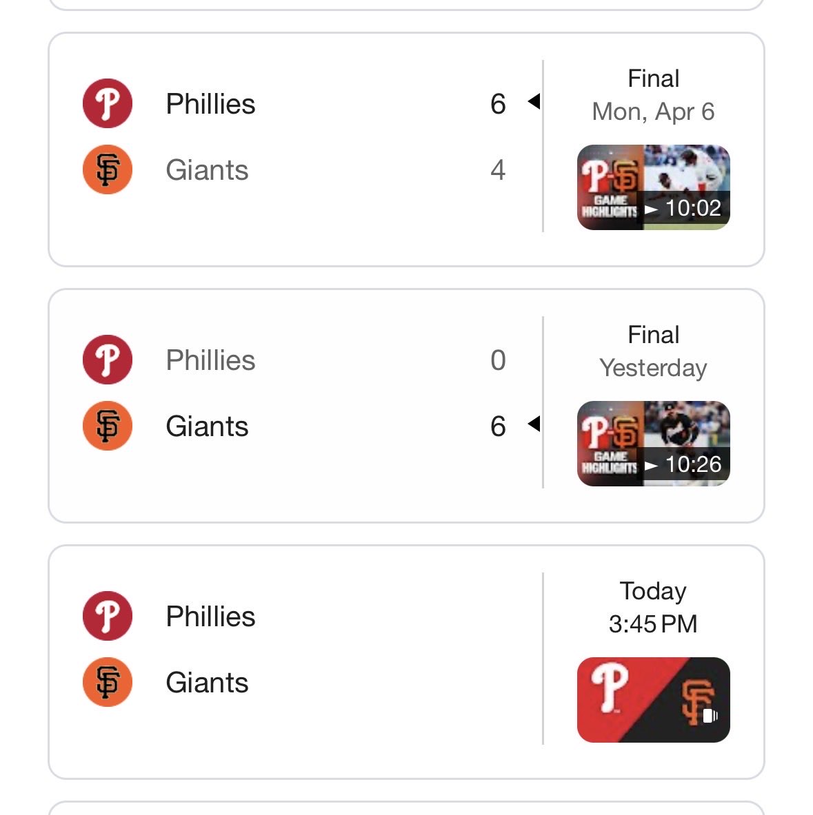 Rubber match today! <a href="/SFGiants/">SFGiants</a> vs @phillies.  <a href="/Jerry_DurhamPT/">Jerry Durham</a>